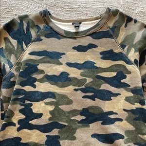 J Crew Camo Crewneck
